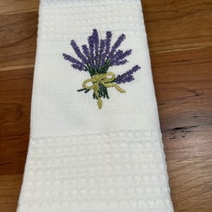 White Lavender Guest Towel