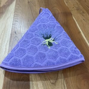 Terrycloth Round Purple Towel